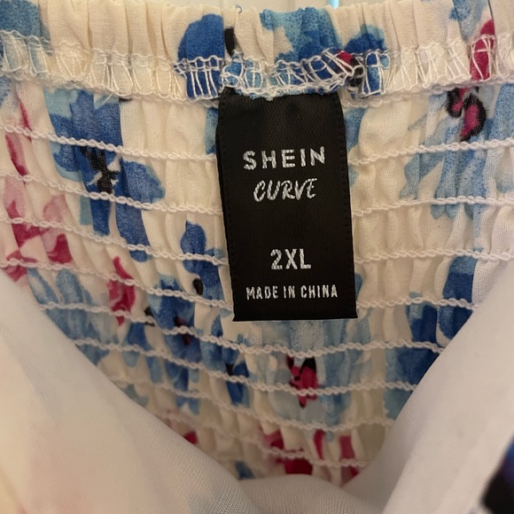 NWOT Multicolor floral ruffle dress 2XL/16 - Picture 4 of 4